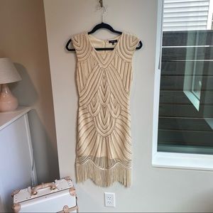 Verty beaded and sequenced flapper dress